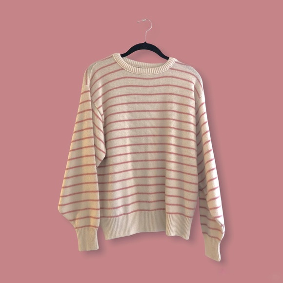Pink Stripe Sweater - Picture 1 of 3